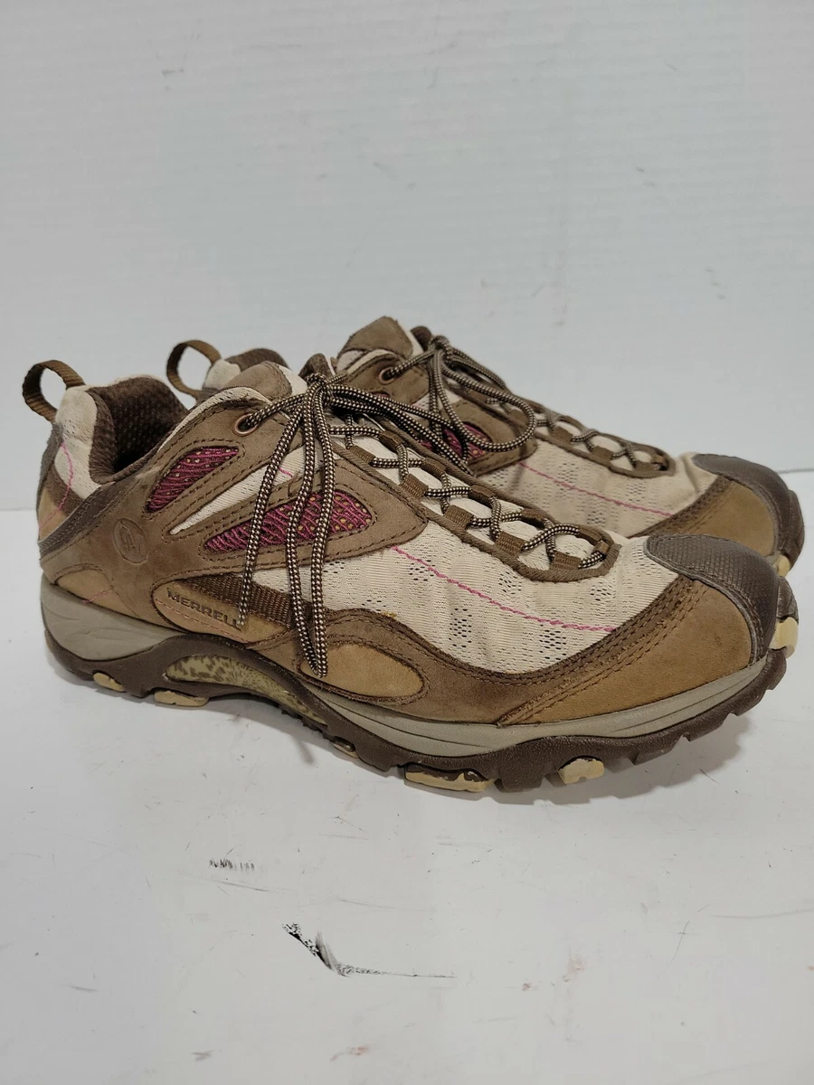 MERRELL SIREN SYNC FEMMES BROWN LEATHER HIKING TRAIL LADIES 9.5 SHOES