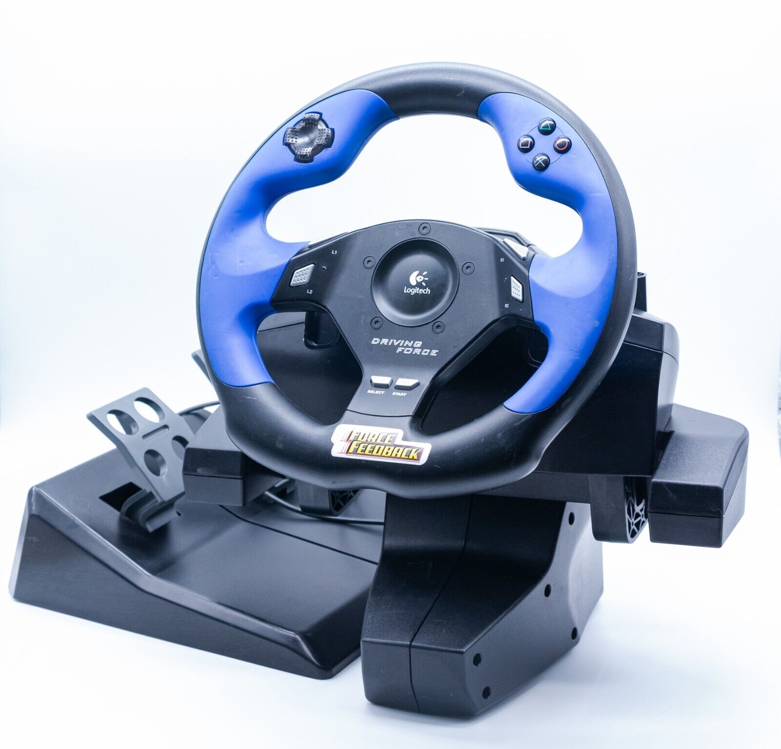 Logitech Driving Force Feedback E-UC2 Steering Wheel for PS2/PS3