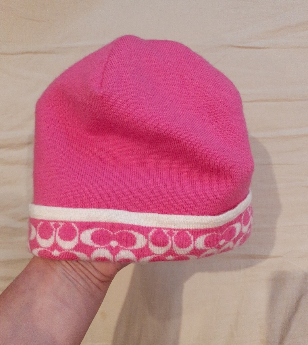 NWT Coach Wool Knit Hat Beanie Pink Coach | Accessories | Nwt Coach Knit Beanie Color Watermelon  main image 2