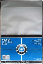 1000 CSP GOLDEN AGE COMIC BOOK BAGS 7 5/8 x 10-1/2 SLEEVES 10/100ct packs