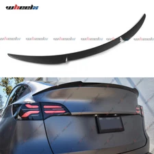 For 2020-2024 Tesla Model Y V Style Sport Carbon Fiber Rear Trunk Spoiler Wing
