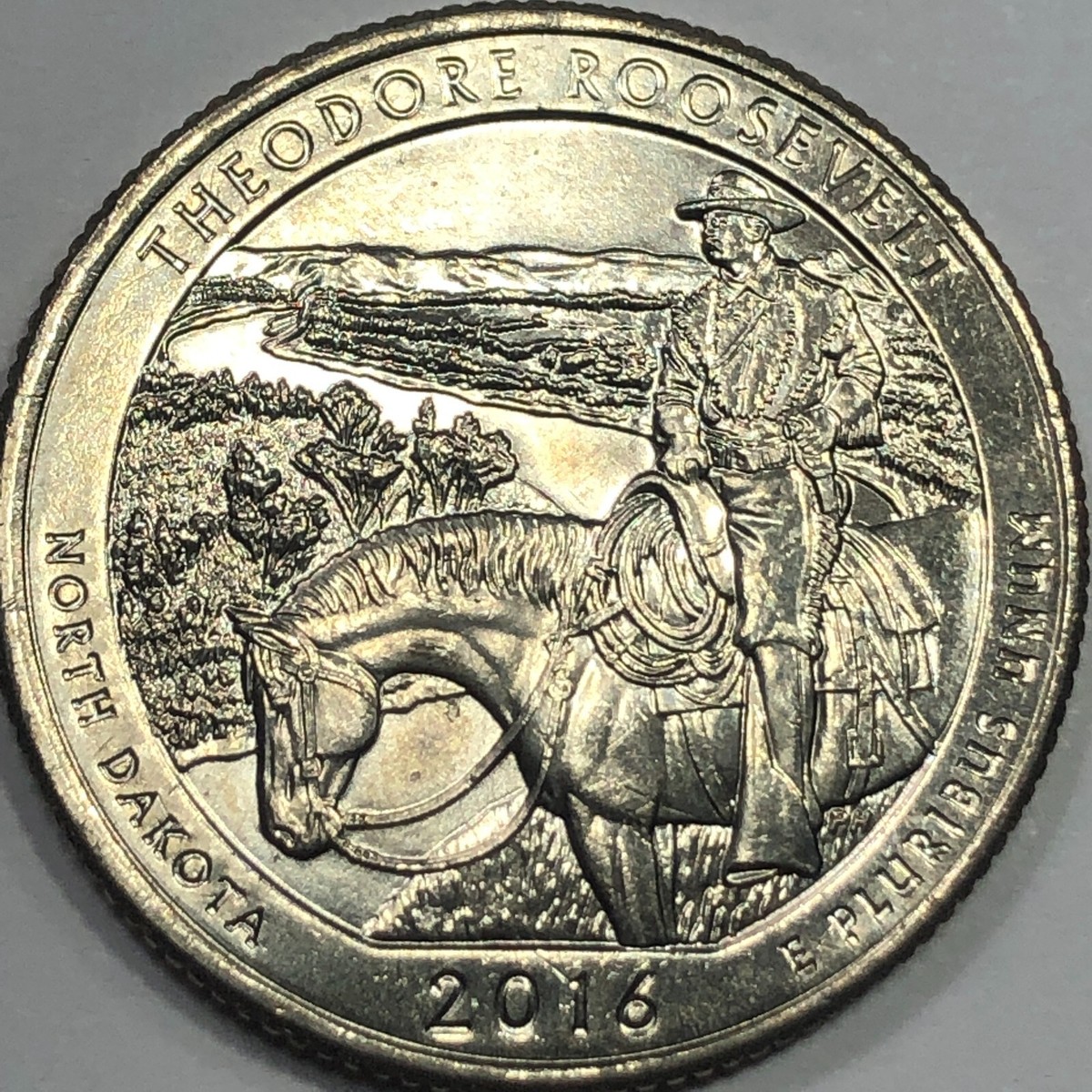 2016 P - Theodore Roosevelt National Park ATB Quarter Dollar Coin