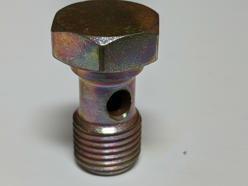 Banjo bolt & washers, Bolt 1/2"-20 UNF. Bolt head 11/16" Common 7111-308 - Picture 2 of 4