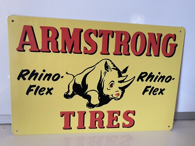 Armstrong Tires Sign - Rhino Flex - Zafco - Jeep Ford Chevy