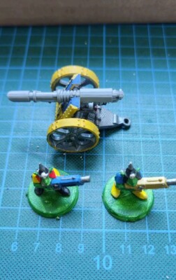 Warhammer 40K Orks Ork Mek Gun Grot Crew Kustom Big-Gunz Ork Kannon Geschütz
