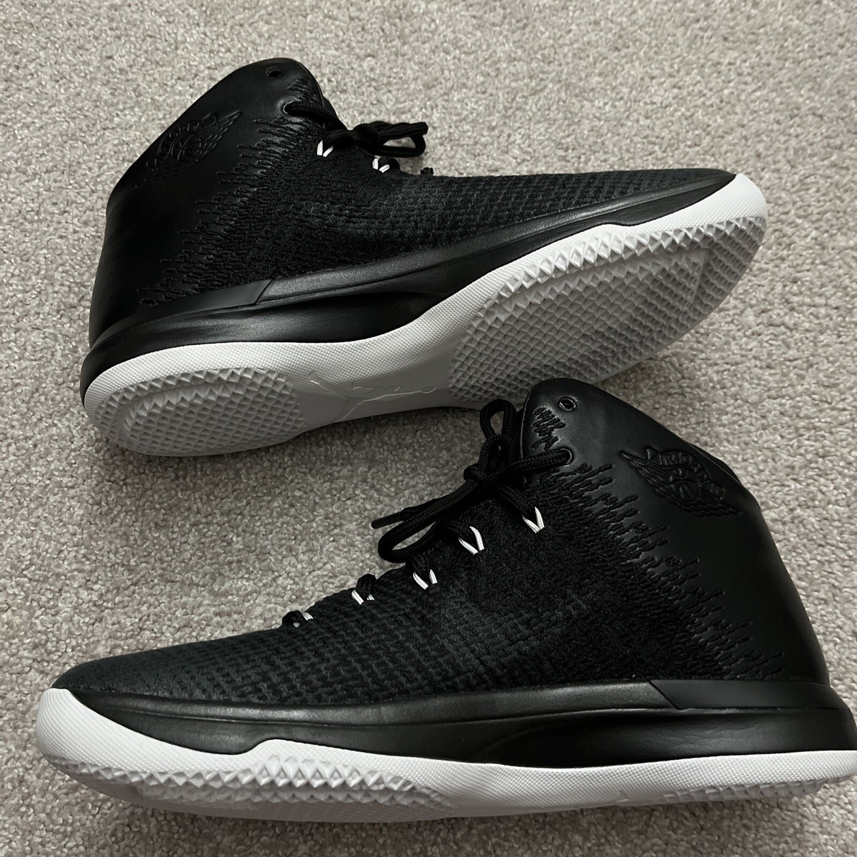 Nike Air Jordan XXXI Black Cat Basketball Shoes 845037-010 Mens