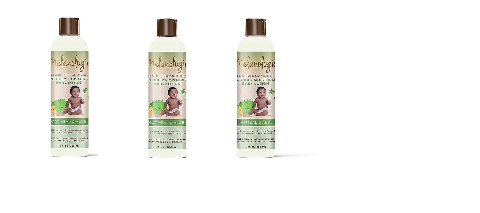Melanologie Beautiful Brown Babies Moisturizing Baby Lotion 12 oz(pack of 3)
Opens in a new window o