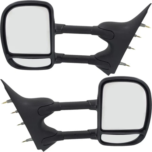 E150-E550 Manual Towing Mirrors Set of 2 RH LH  Van Manual Folding Black