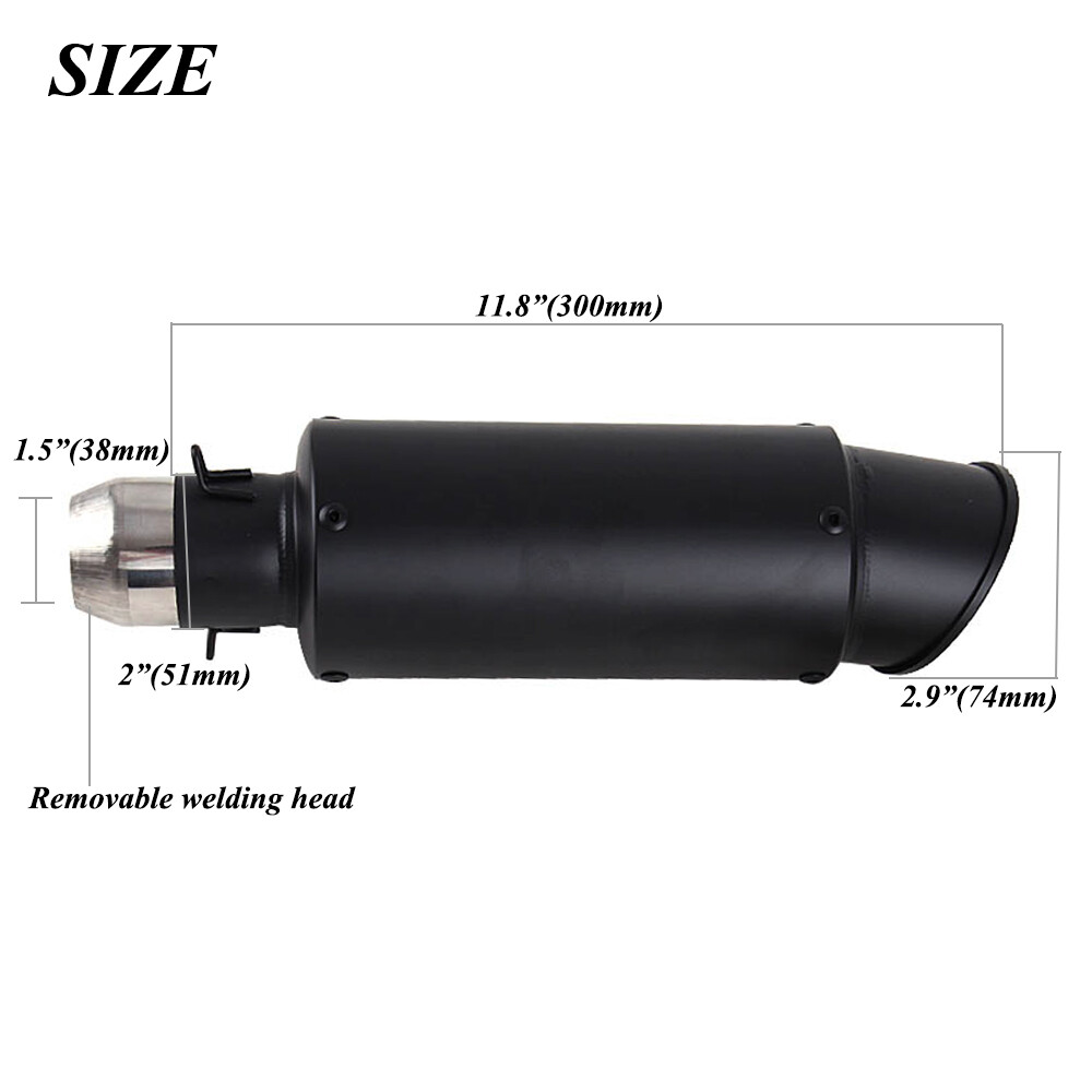 §s§ Universal Motorcycle Muffler – Titanium Alloy Silencer With