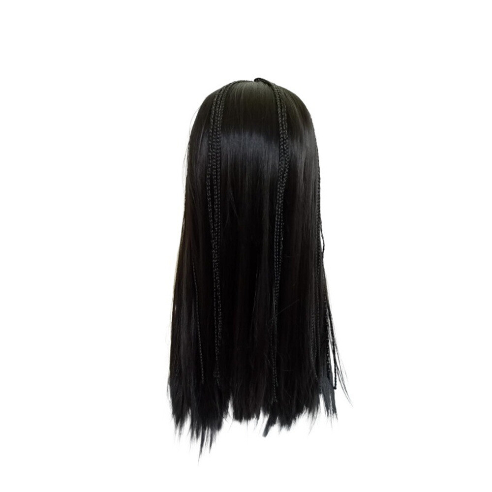 Wish Asha Cosplay Wig Black Braided Long Straight Hair Cartoon Role