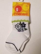 NWT Girls 3-6-9-12 m Gymboree SUMMER ISLANDS white blue floral socks vtg 2004