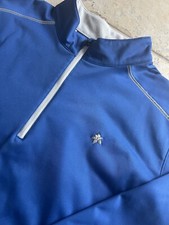 Under Armour Jacket Mens XL Blue Windbreaker Fleece 1/4 Zip Pullover Polyester