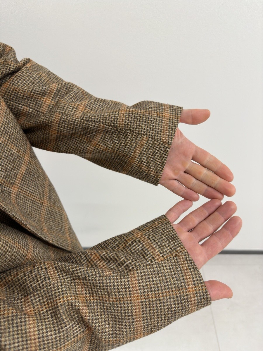 DDP HUGO BOSS x LORO PIANA WOOL BLAZER JACKET COAT PLAID CHECKED