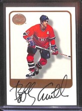 2001 Fleer Greats of the Game Hockey Autograph Bobby Smith