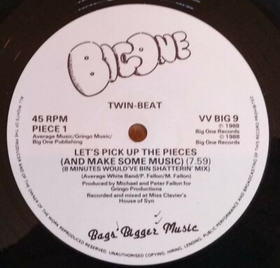 Twin-Beat - Let's Pick Up The Pieces (And Make Some Music) 12'' Vinyl, 1988