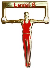 NEW Boys Gymnastics Level Pins - Level 3-8