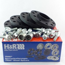 H&R Spurverbreiterung VA+HA ABE für Alfa Giulia Stelvio 30mm schwarz/SI B4565...