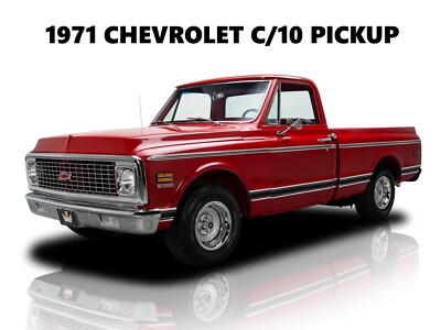 1971 Chevrolet C/10 Pickup Truck NEW Metal Sign: Primo Restoration in Red