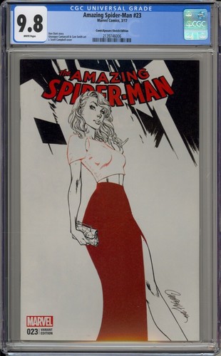 AMAZING SPIDER-MAN #23 - CGC 9.8 - COMICXPOSURE CAMPBELL VARIANT
