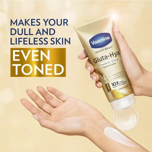 200ml Vaseline GlutaGlow-Hya Flawless Glow Serum Lotion Brighter Glowing Skin - Picture 4 of 7