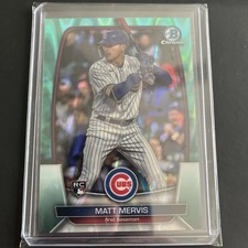 2023 Bowman Chrome Matt Mervis RC /199 Aqua Raywave Refractor
