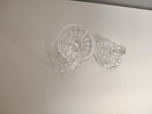 Vintage Small Cut Glass Crystal Egg Shaped Trinket Dish - 第 8/8 張圖片