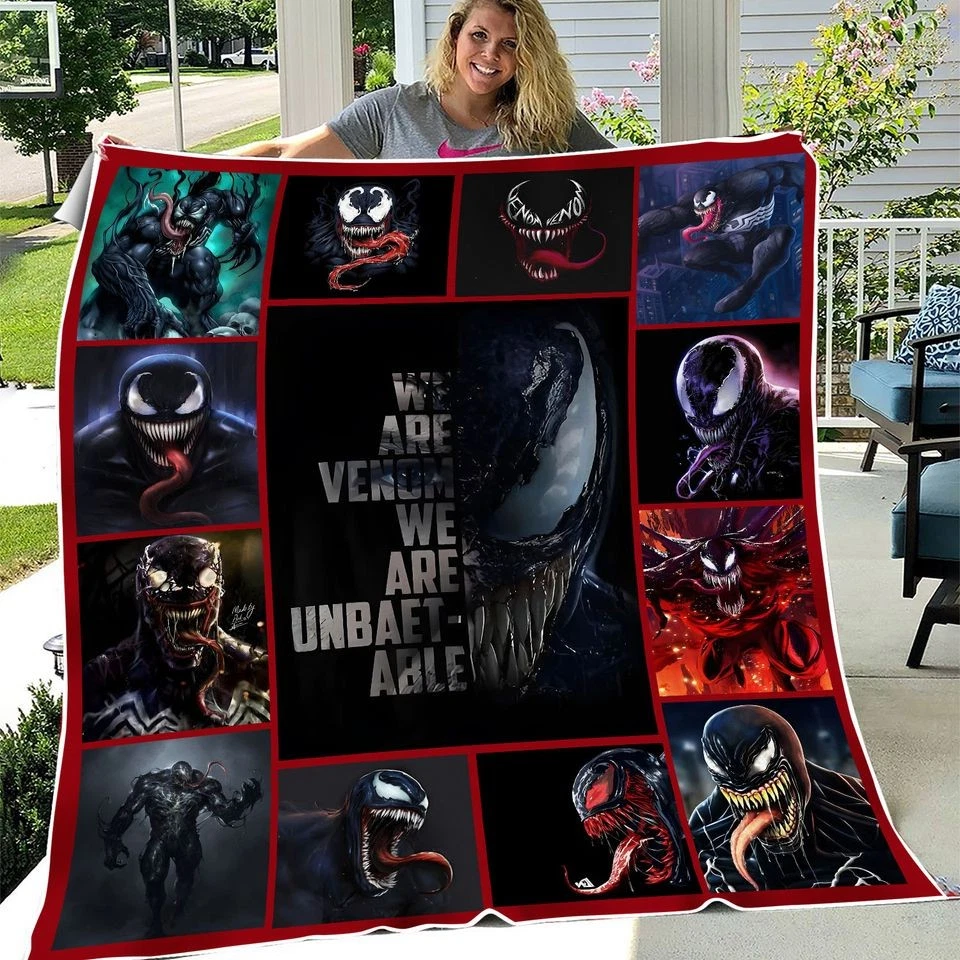 Venom Fleece Blanket – Soft, Cozy Throw for Fans, Bedroom or Couch Decor