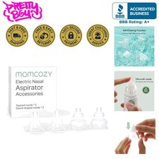 BPA Free Silicone Nasal Aspirator Tips - 4 Replacement Heads Included