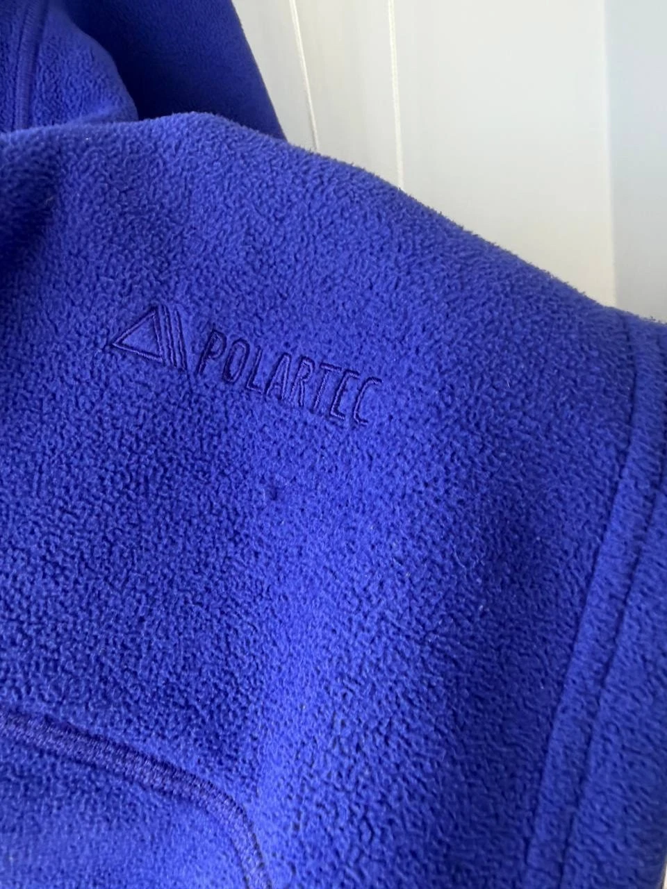 Norrona Narvik Warm3 Fleece Jacket Mens M Blue Berry Polartec Full Zip Hooded image 8