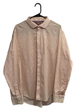 Egara Modern Fit Stretch Easy Care Floral Button Front Long Sleeve Shirt XL