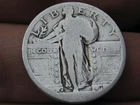1917 S- 1924 S Standing Liberty Quarter, San Francisco, Raised Date, Dateless