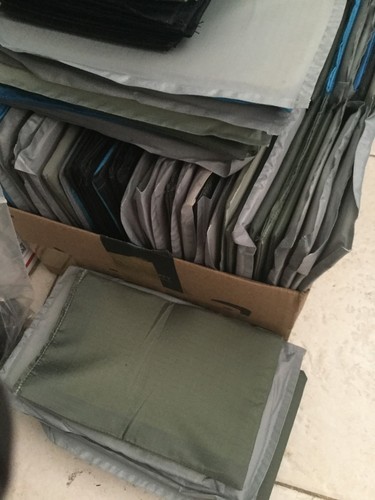 ONE !! lvl II  ballistic panels  body armor plate backer vest 5x8 trauma 241234