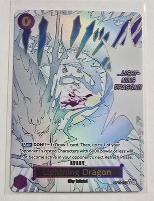 ONE PIECE 雷龍　OP-15-077 R Lightning Dragon R OP15-077 Parallel Manga Kami's Island One Piece