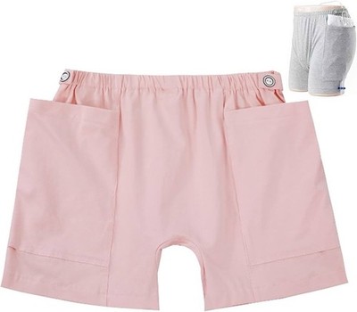 Urine Bag Pants for Patient Ostomy Catheter Incontinence Size L Waist 26-31