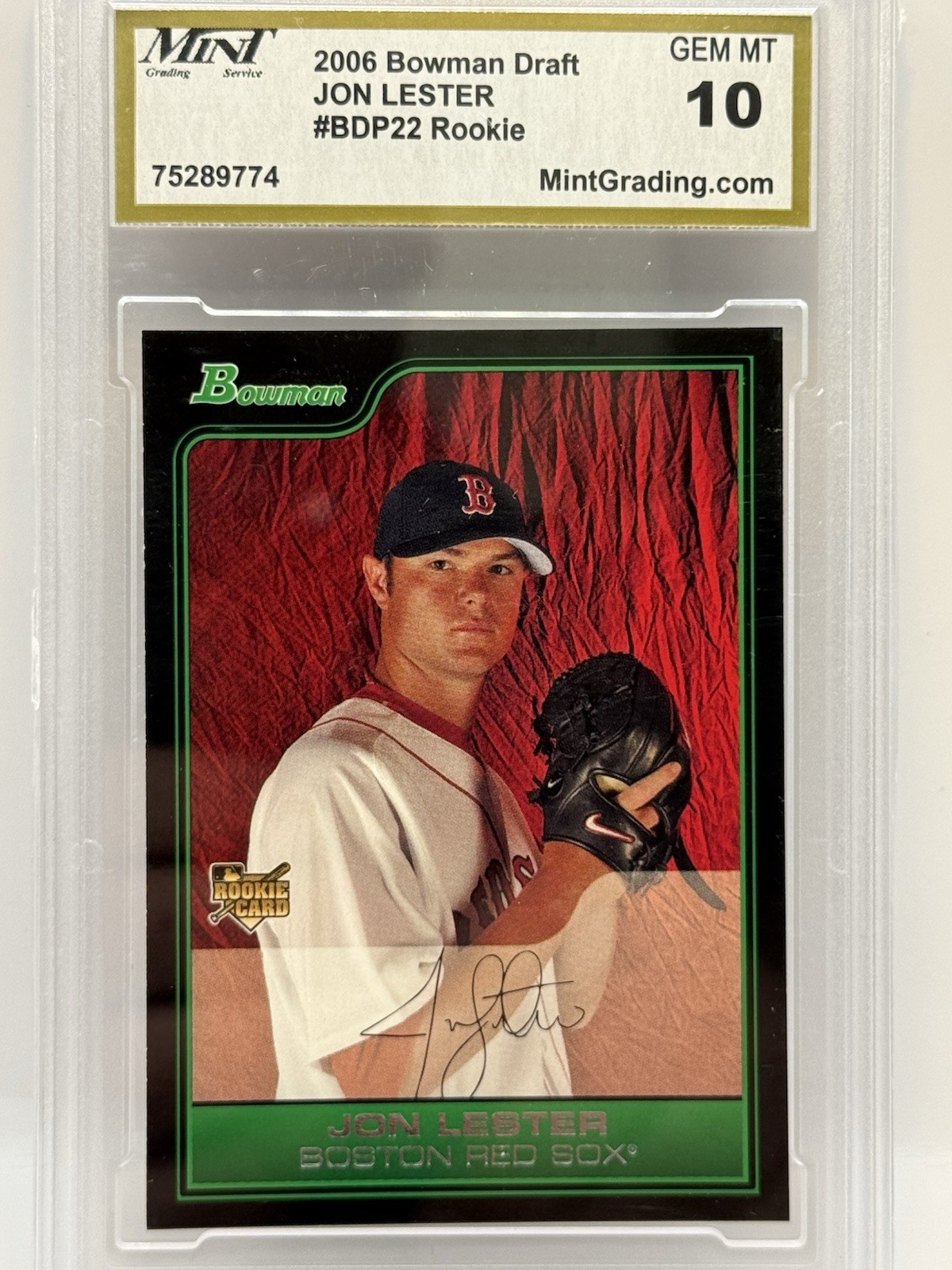 2006 Bowman Draft Picks & Prospects - Jon Lester #BDP22 (RC)