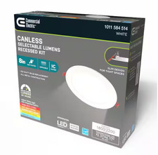 Commercial Electric 8in Premium Series LED Ultraslim Canless Recessed Light