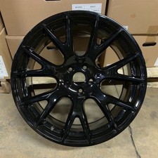 22 Gloss Black Hellcat Srt Srt8 Style Wheels Fits 5x127 Dodge Jeep 22x9.5 34