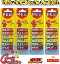 24 PACKS PEZ REFILLS (4 X 6 PACKS) FRUIT FLAVOUR SWEETS FOR PEZ DISPENSER