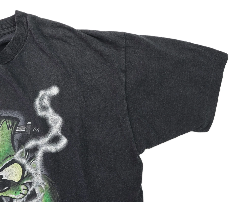 Camiseta Calabaza Halloween De Colección Años 90 1994 EE. UU. XL Taz Looney Tunes Frankenstein Foto 4 de 4