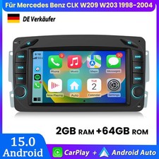Carplay Autoradio Android15.0 GPS Navi Für Mercedes Benz CLK W209 W203 1998-2004 Carplay Autoradio Android15.0 GPS Navi Für Mercedes Benz CLK W209 W203 1998-2004