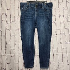 Torrid Jeans Jeggings Dark Wash Triple Button Fly Women's Sz 18S Cotton Blend