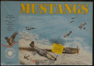 Avalon Hill Mustangs COSIM Luftkrieg Kriegsspiel 1944 - 1945 + deutsche Regeln