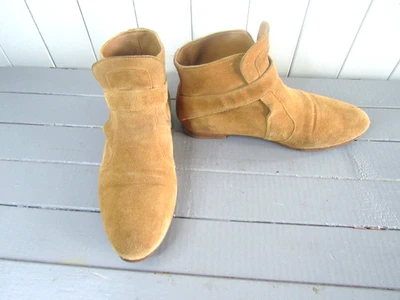 Bottines plates daim camel P 39 Claudie Pierlot - Photo 1/4