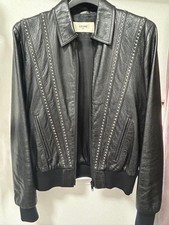 CELINE 19SS Hedi Slimane Studded Leather Blou...