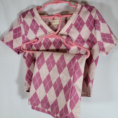 Btween Girls Set Diamond Print Pink Size 10