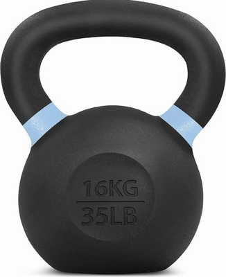 #ad #ad Powder coated cast iron 35LB kettlebell strength training kettlebell weight set $44.99