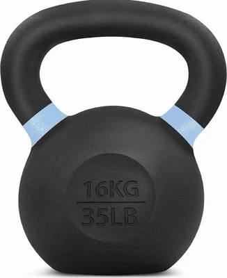 Powder-coated cast iron 35LB kettlebell strength training kettlebell weight set