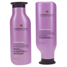 PUREOLOGY Hydrate Sheer Shampoo and Conditioner 9oz Duo SET