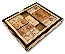 Great Florida Escape Wood Puzzle | Sliding Block Wooden Brain Teaswr