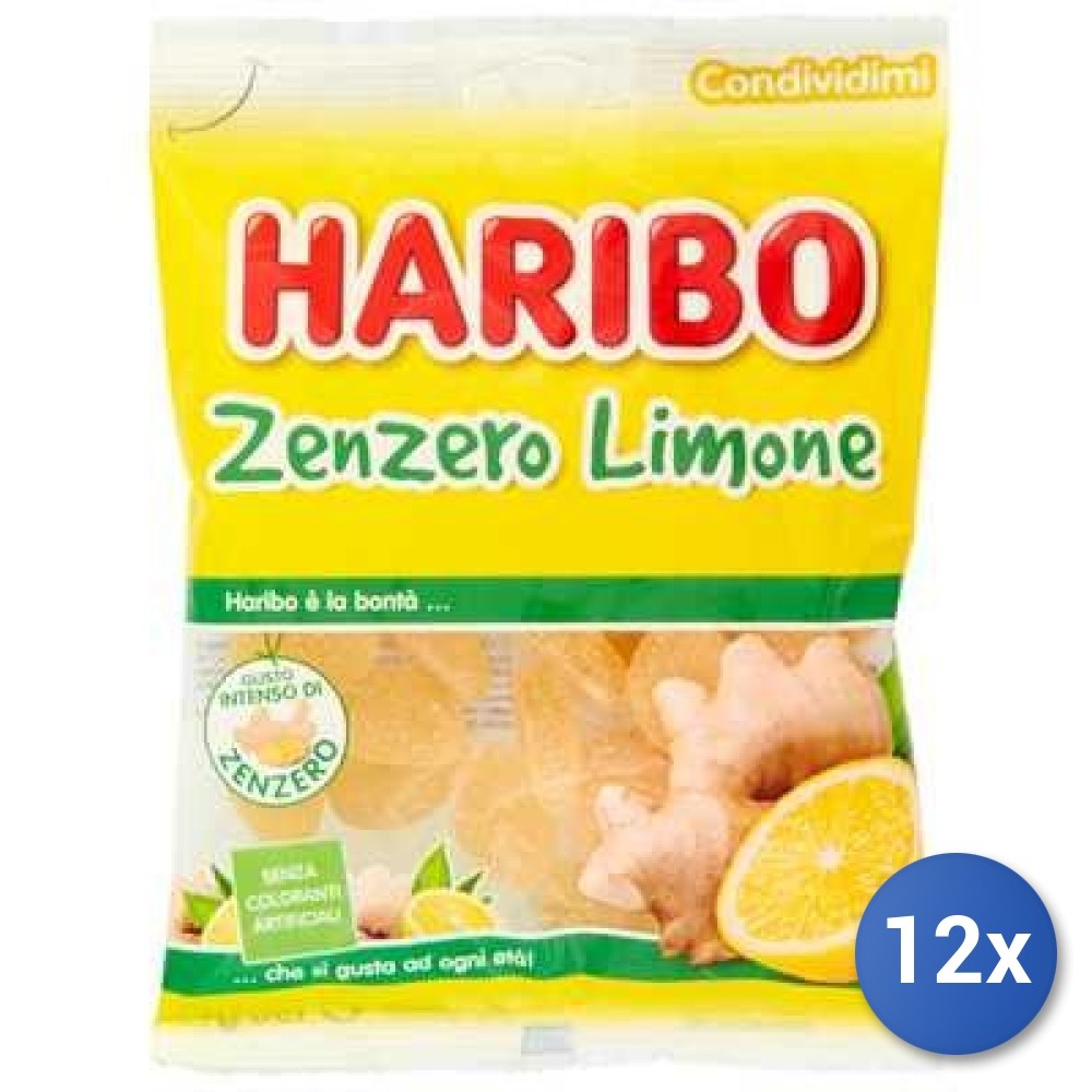 12X Multipack Haribo Ginger Lemon Candies 150G